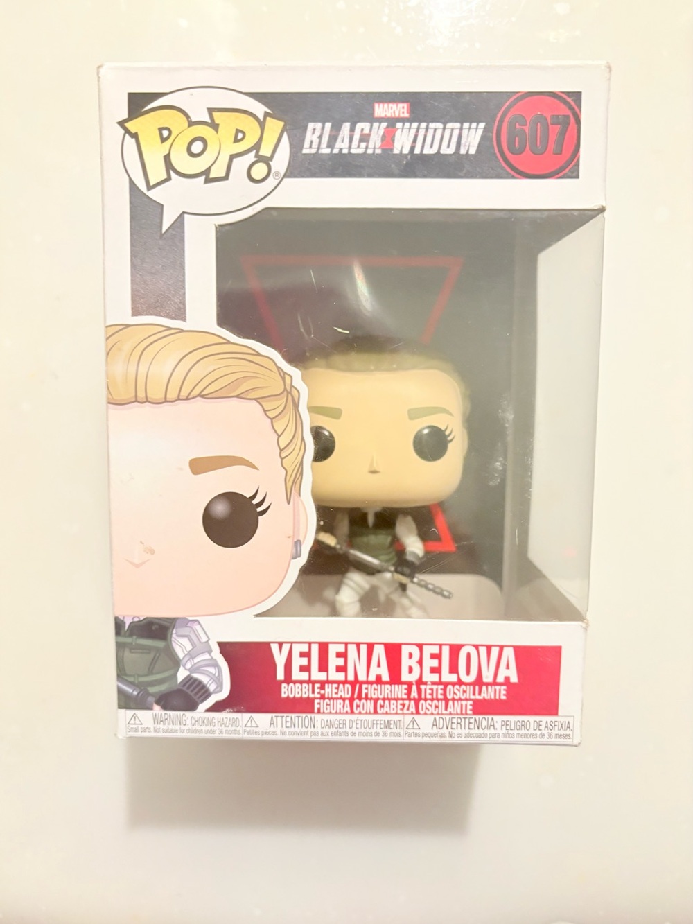 Funko POP! Yelena Belova White and Red Vinyl Figure (Marvel #607)